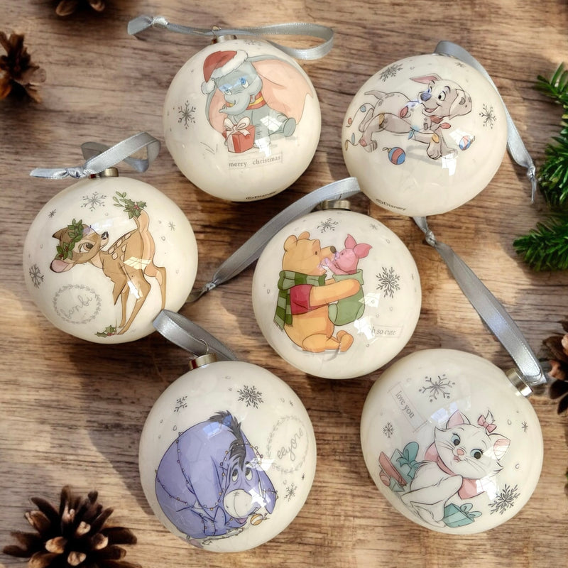 Disney Magical Beginnings Set of 6 Gift Boxed Baubles