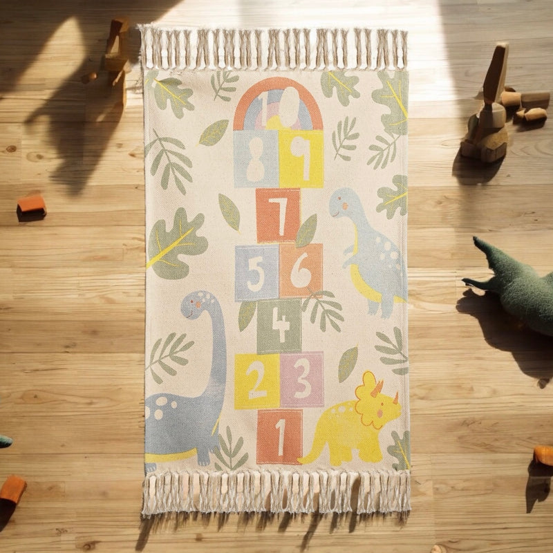 Petit Cheri Hopscotch Dinosaur Rug