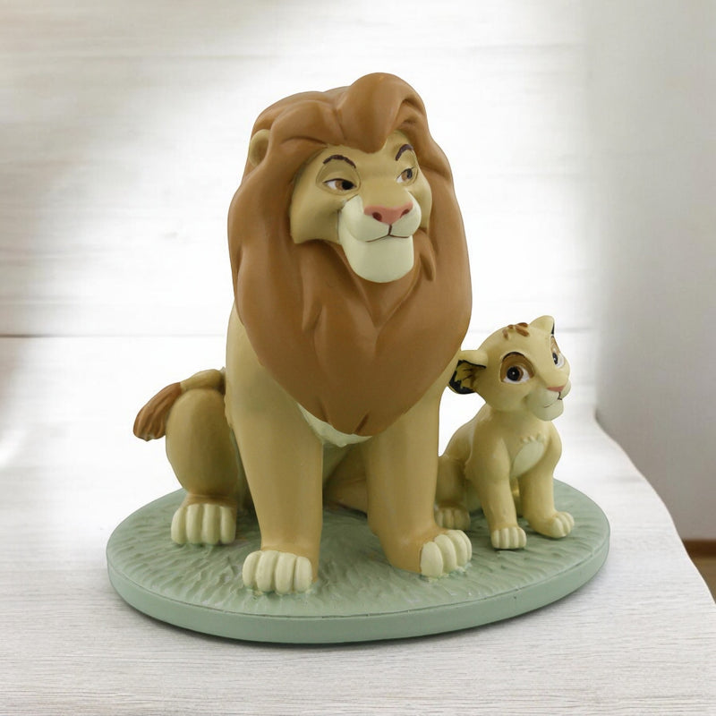 Disney Magical Moments 'My Daddy is King' Mufasa & Simba Figurine - 11cm