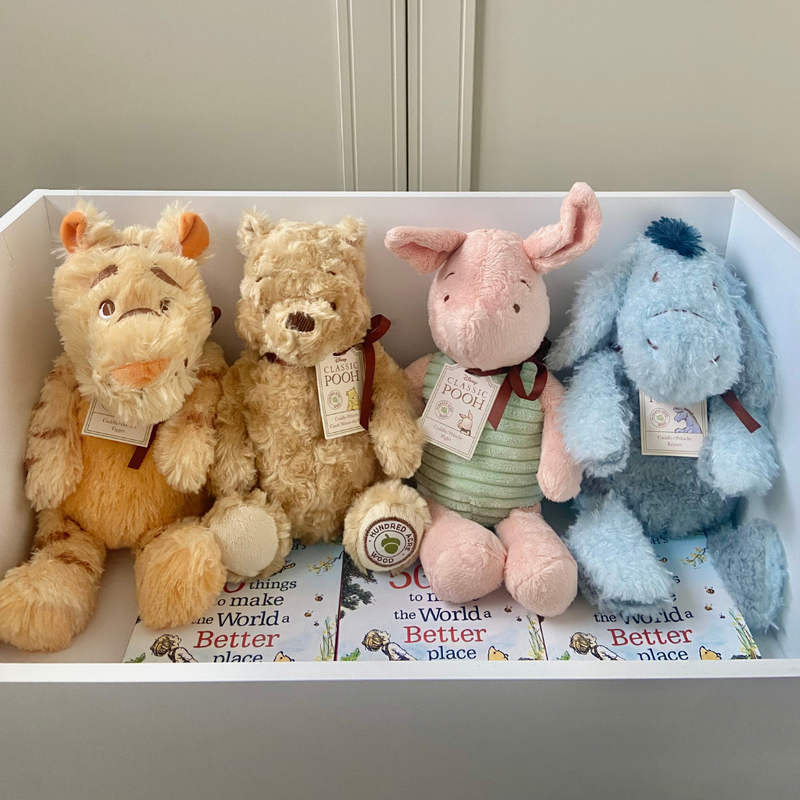 JANUARY PRE-ORDER Winnie the Pooh Set of Four Classic Soft Toys Featuring Pooh, Tigger, Eeyore & Piglet