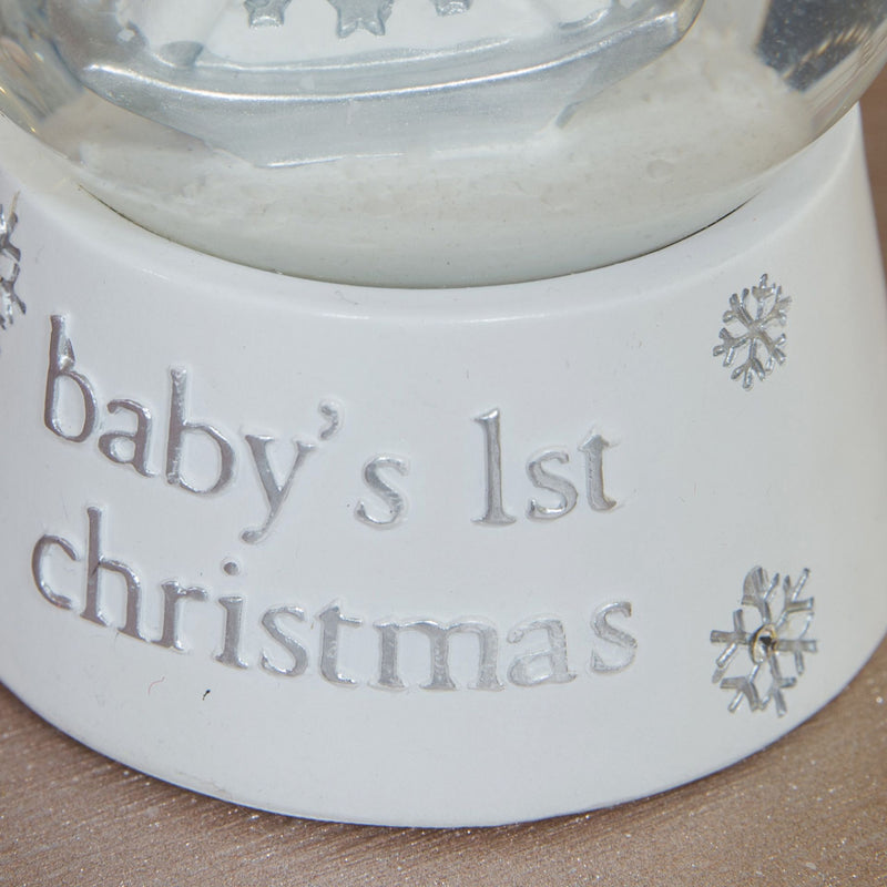 Bambino Baby's 1st Christmas Resin Snow Globe