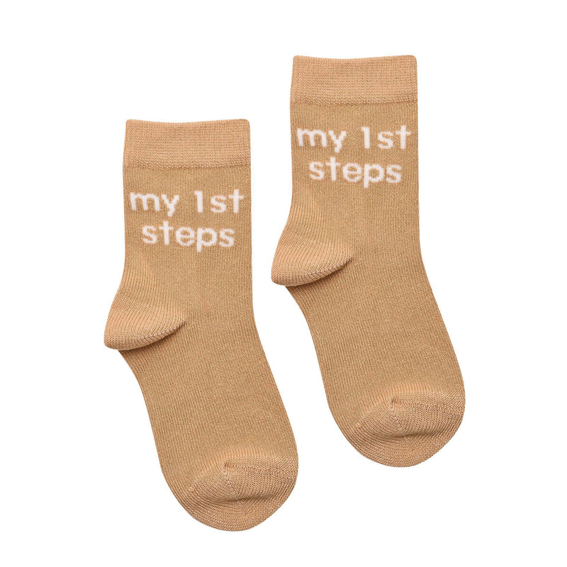 Bambino Gift Pack of 5 My First Milestones Socks (6-12m)