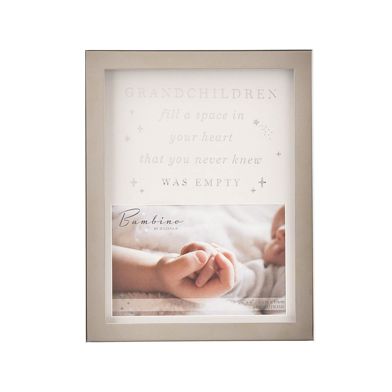 PRE-ORDER Bambino Metal Plated Grandchildren Photo Frame (6" x 4")