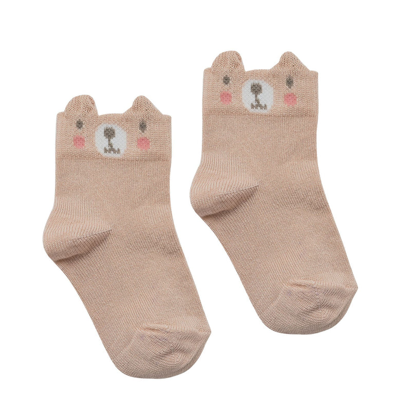 Bambino Unisex Gift Pack of 5 Bear Socks (0-6m)