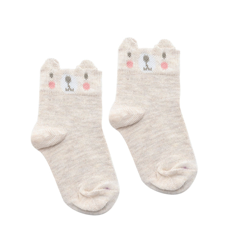 Bambino Unisex Gift Pack of 5 Bear Socks (0-6m)