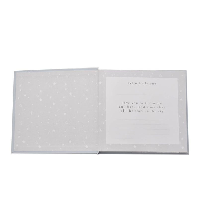 Bambino 'Beautiful Baby Boy' Blue Photo Album with Silver Teddy Decal