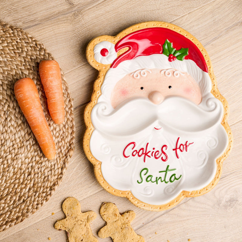 Ceramic 'Cookies for Santa' Plate