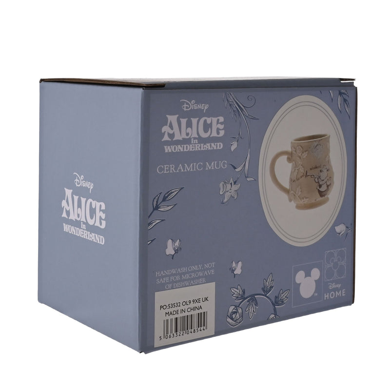 Disney Alice in Wonderland 'White Rabbit' Gift Boxed Embossed Mug