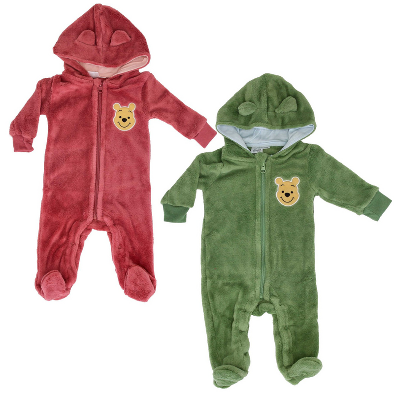 Disney Baby Winnie the Pooh Onesie in Green or Red (3-24M)