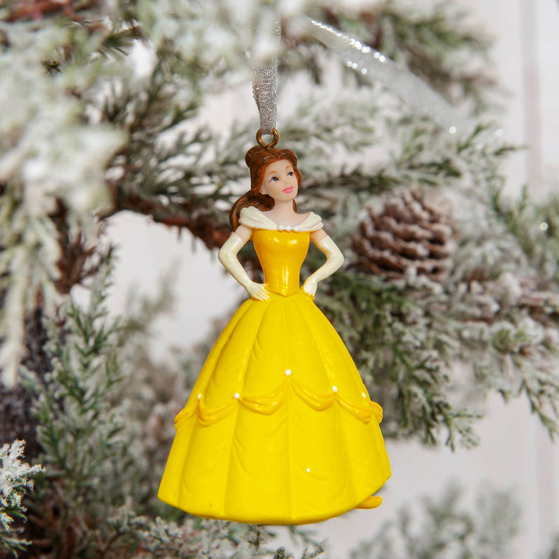 Disney Beauty & The Beast Set of 2 Resin Hanging Decorations