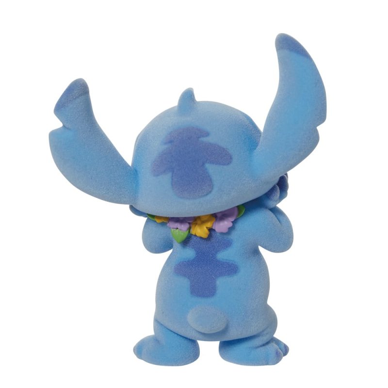 Disney Flocked Stitch Figurine in a Lei