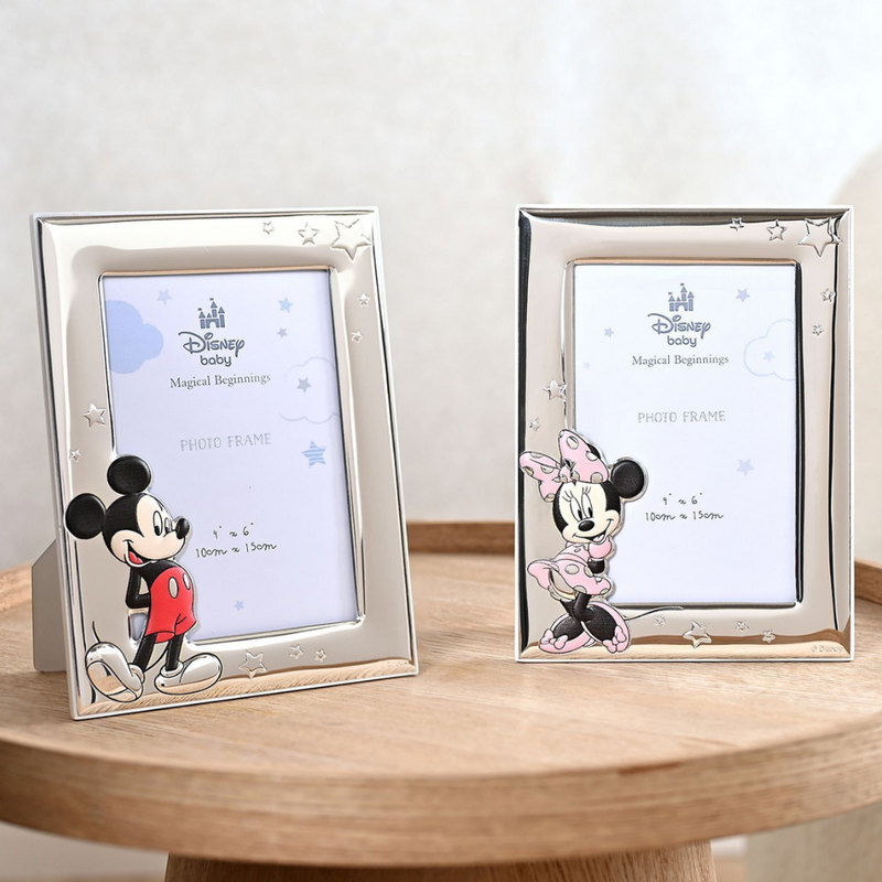 PRE-ORDER Disney Minnie Mouse Silver Plated Photo Frame - 4" x 6"