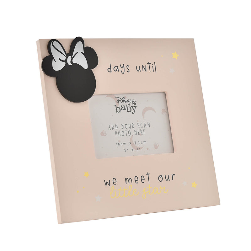 DAMAGED Disney Minnie Mouse Boxed Pink Scan Frame With Countdown