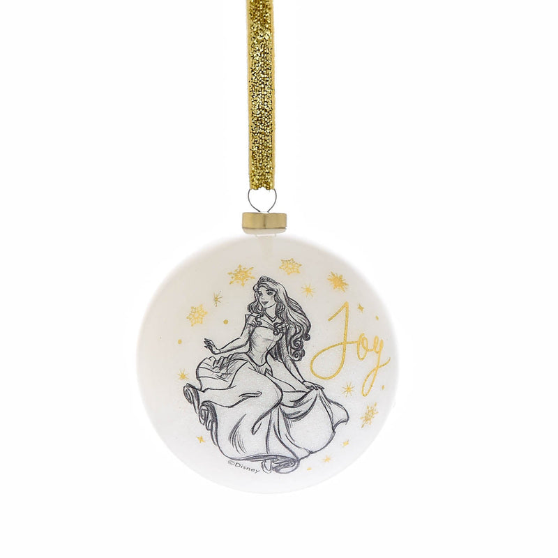 MISSING BAUBLE/MISPRINT Disney Princess Set of 6 Acrylic Baubles (9cm)