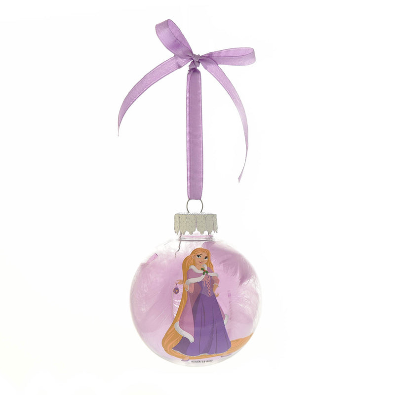 Disney Princesses Set of 12 Colourful Feather-Filled Baubles