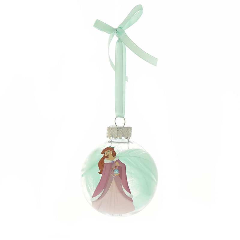 Disney Princesses Set of 12 Colourful Feather-Filled Baubles