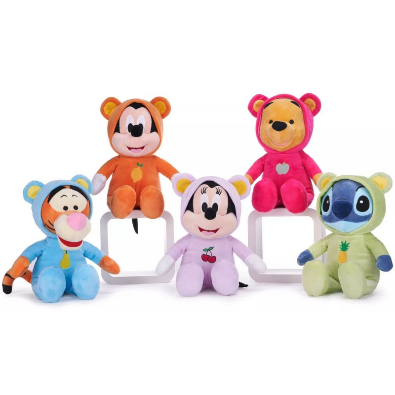 Disney Winnie the Pooh Soft Toy in Fruity Teddy Bear Onesie - 30cm