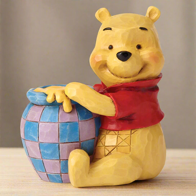 Disney Traditions Winnie the Pooh with Hunny Pot Mini Figurine