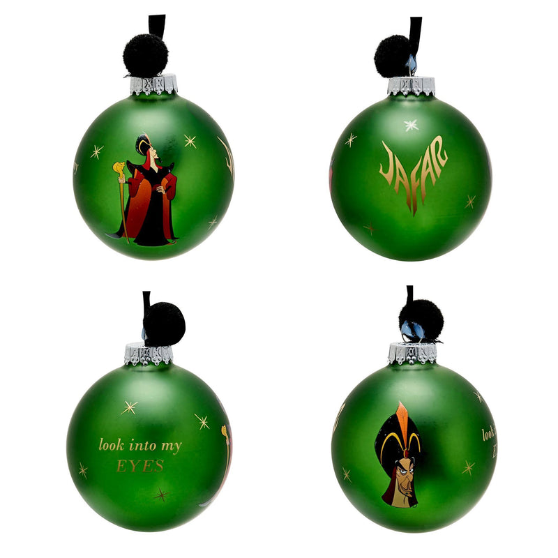 PRE-ORDER Disney Villains Set of 7 Wicked Pom Pom Baubles in Gift Box