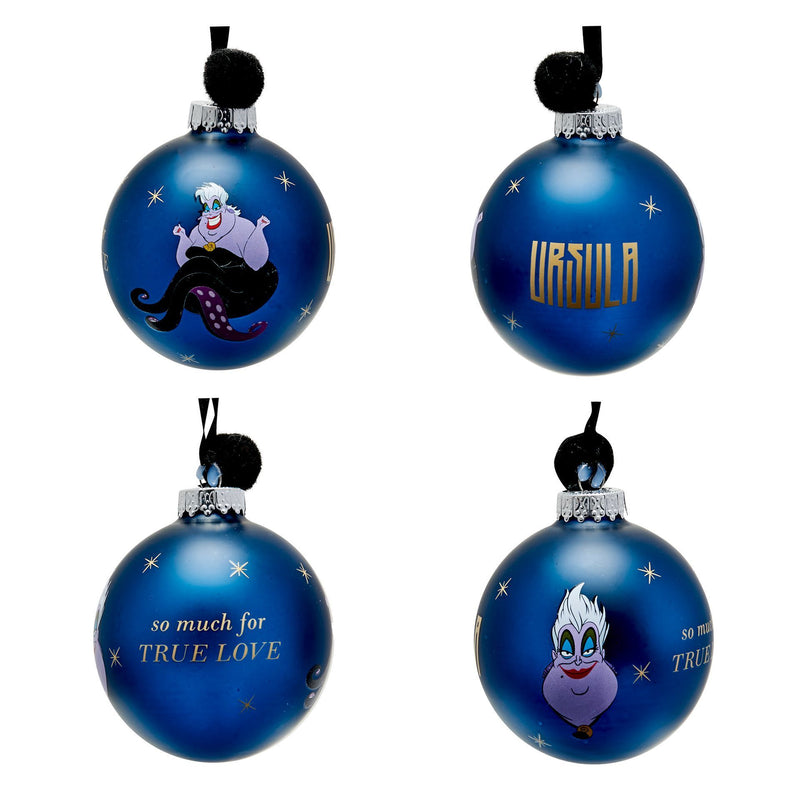 PRE-ORDER Disney Villains Set of 7 Wicked Pom Pom Baubles in Gift Box