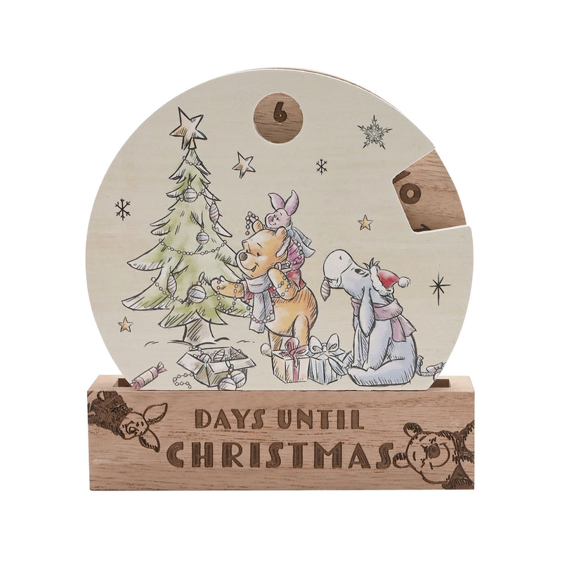 Disney Winnie the Pooh Wooden Countdown Advent Calendar