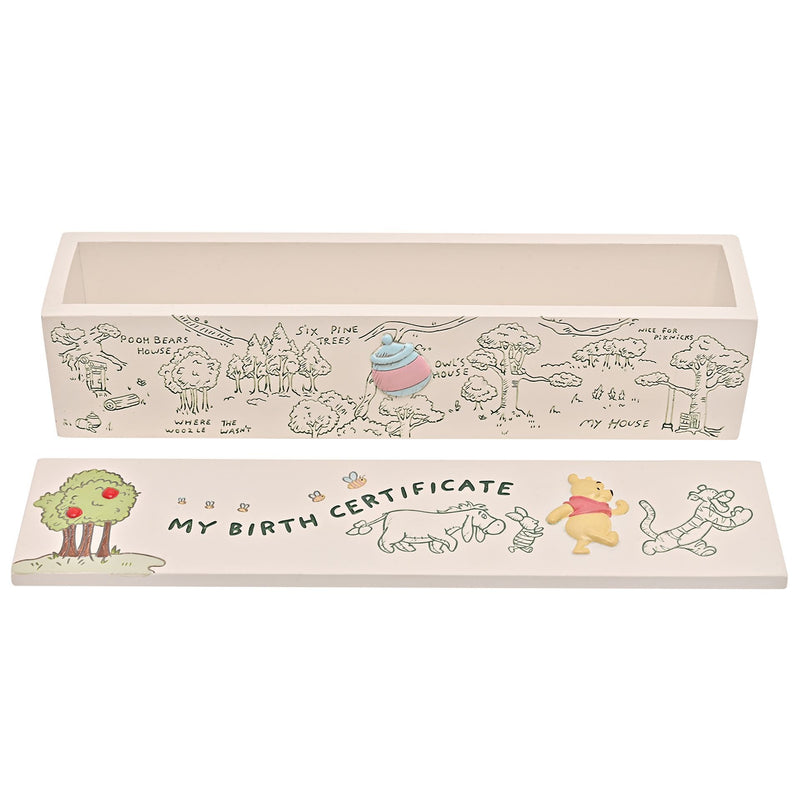 Disney Winnie the Pooh & Friends Birth Certificate Keepsake Box