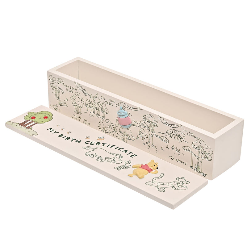 Disney Winnie the Pooh & Friends Birth Certificate Keepsake Box