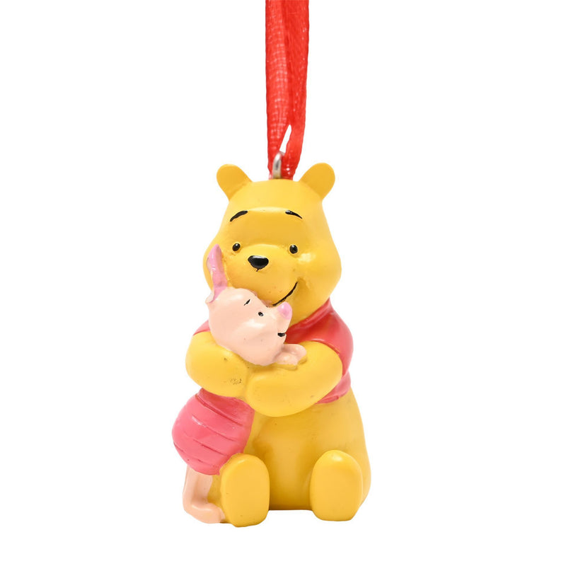 Disney Winnie the Pooh & Piglet Resin Small Hanging Christmas Decoration