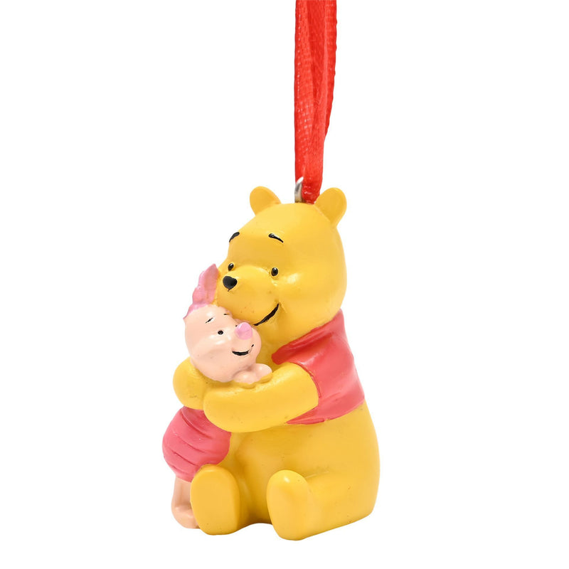 Disney Winnie the Pooh & Piglet Resin Small Hanging Christmas Decoration