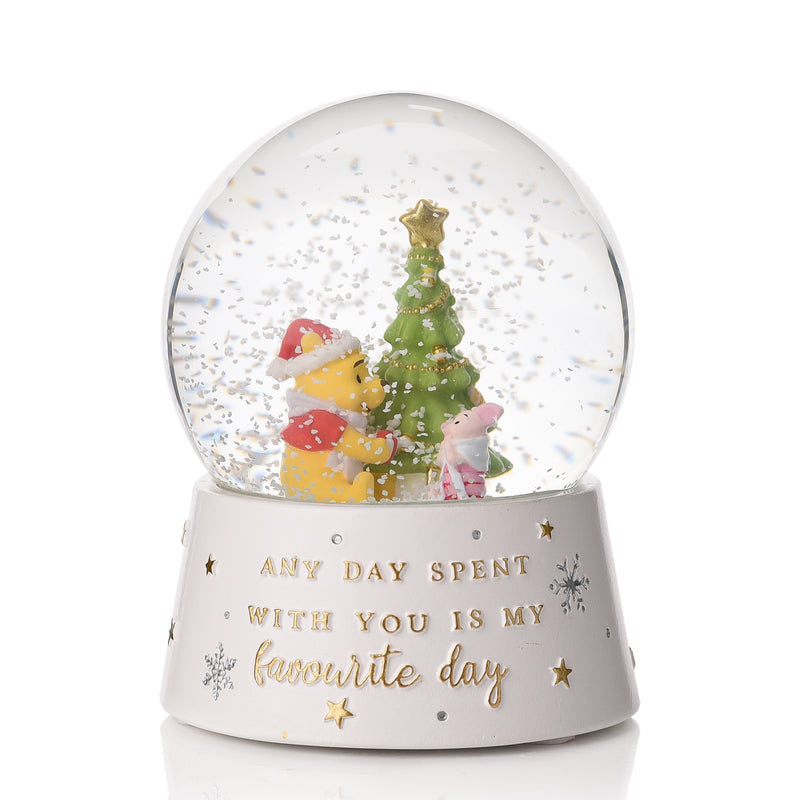 Disney Winnie the Pooh 'Favourite Day' Christmas Snow Globe