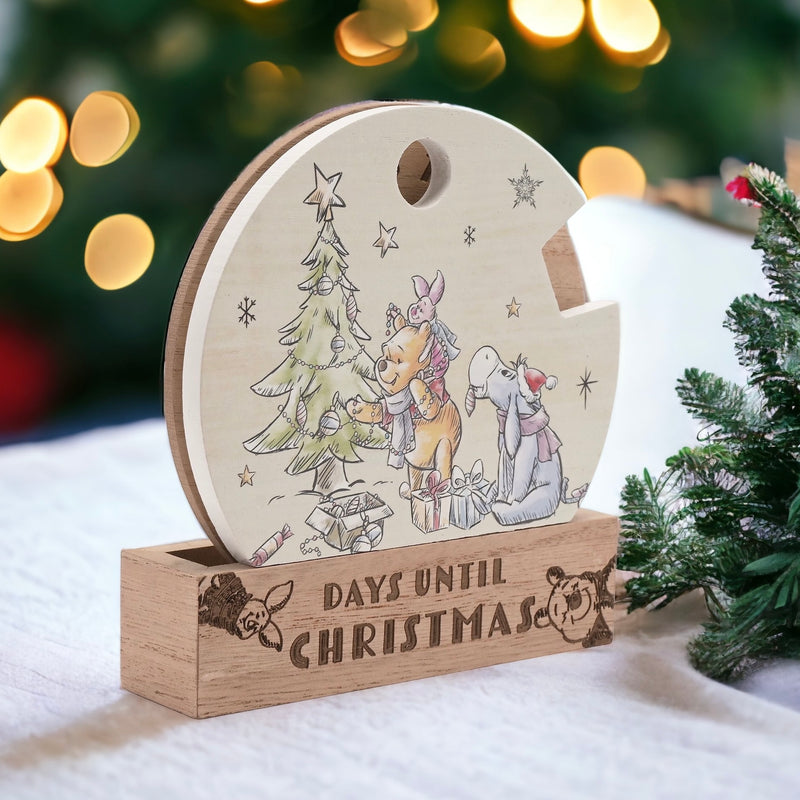 Disney Winnie the Pooh Wooden Countdown Advent Calendar