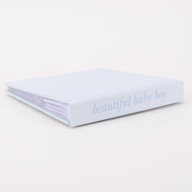 Hello Baby Carousel Design Blue 'Beautiful Baby Boy' Photo Album