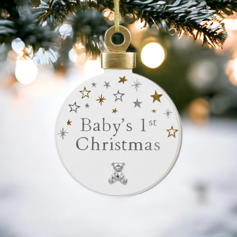 Bambino Baby's First Christmas Large Resin Plaque