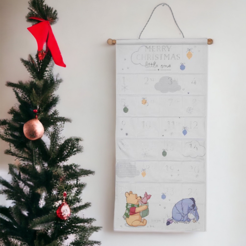 Disney Winnie the Pooh 'Merry Christmas Little One' Fabric Advent Calendar