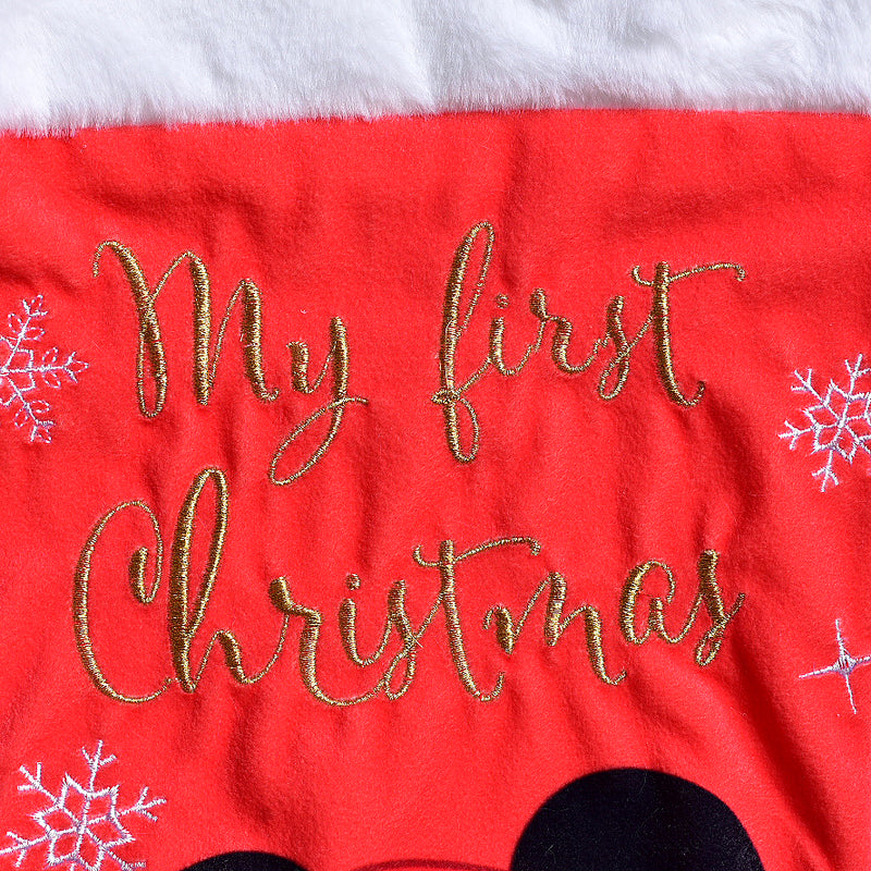 Disney Mickey Mouse 'My First Christmas' Red Stocking