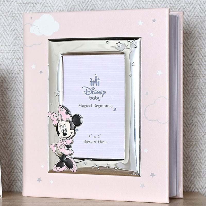 Minnie Mouse Silver Plated Leather Photo Album