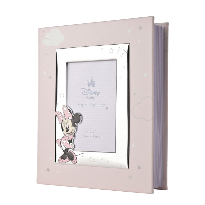 Minnie Mouse Silver Plated Leather Photo Album