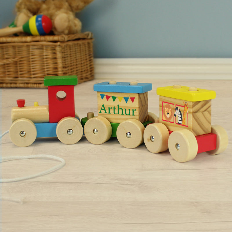 Personalised Animal Circus Toy Train