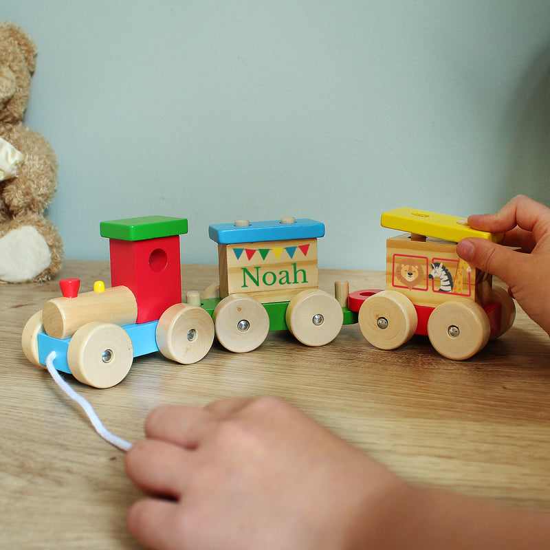 Personalised Animal Circus Toy Train