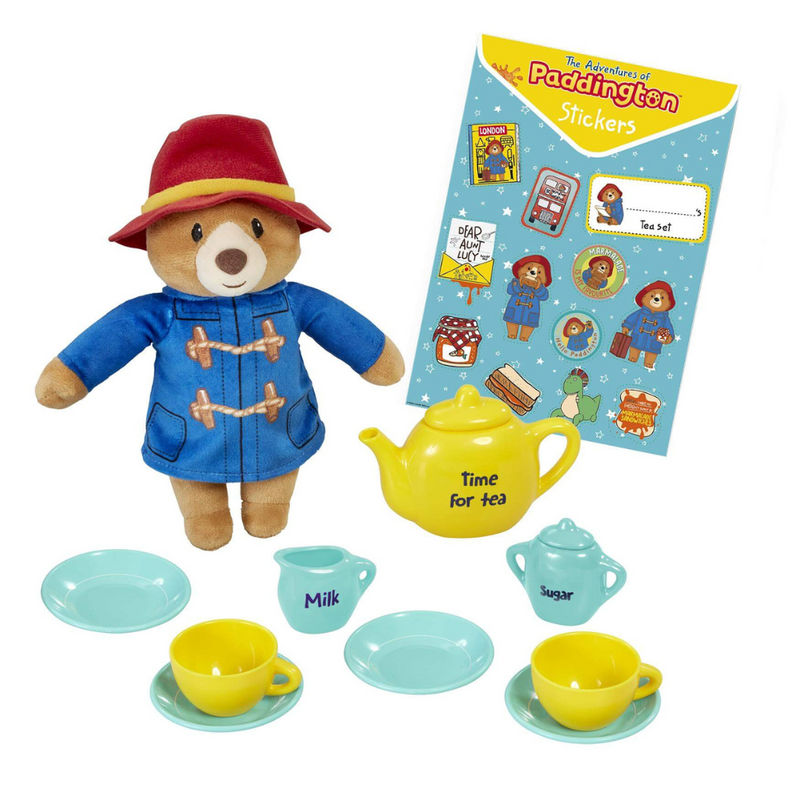 Paddington Soft Toy and Tea Set in Suitcase