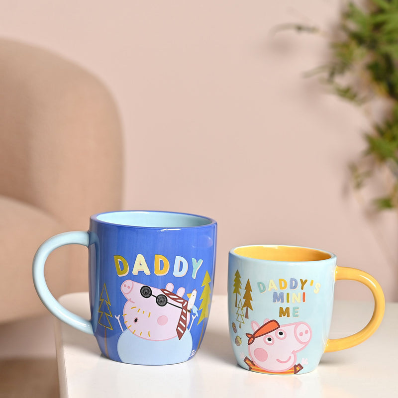 PRE-ORDER Peppa Pig 'Daddy & Me' Gift Boxed Mug Set