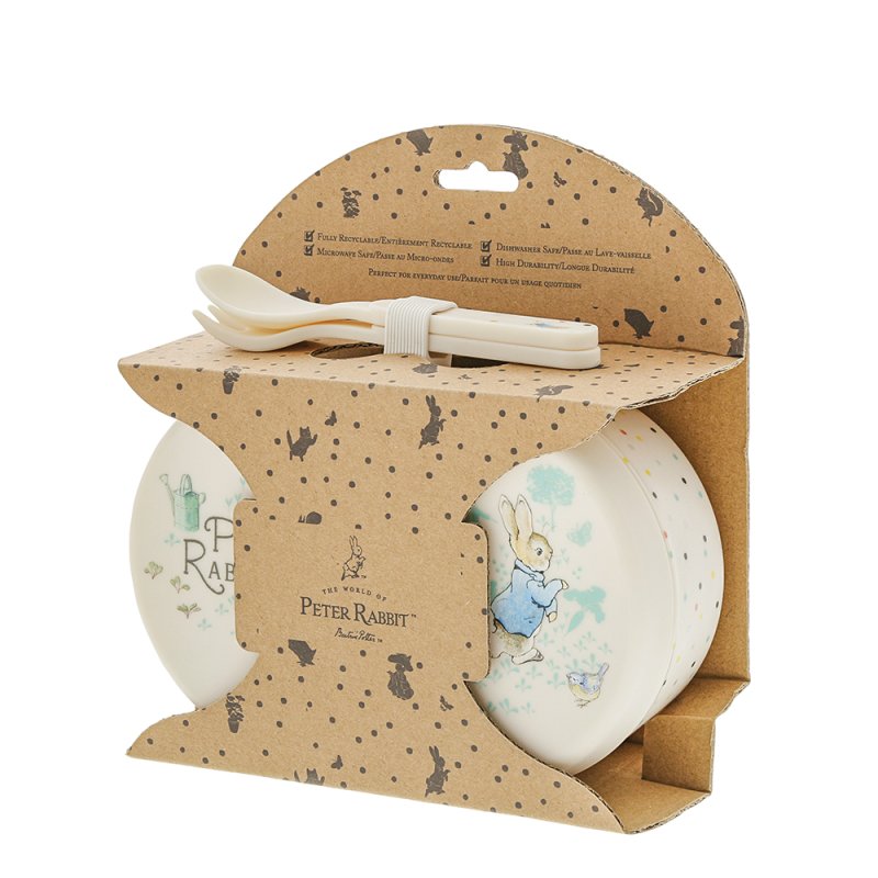 Peter Rabbit Collection Snack Box and Cutlery Set