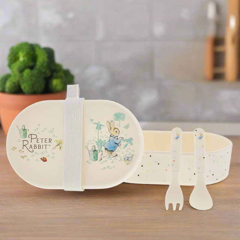 Peter Rabbit Collection Snack Box and Cutlery Set