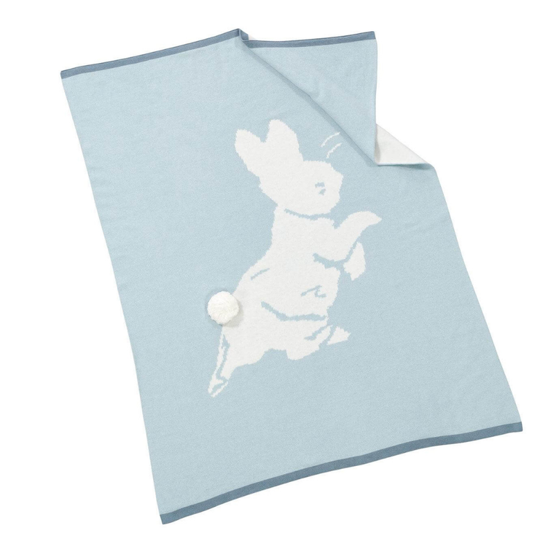 Peter Rabbit Signature Knitted Blanket with Soft Toy and Luxury Gift Box