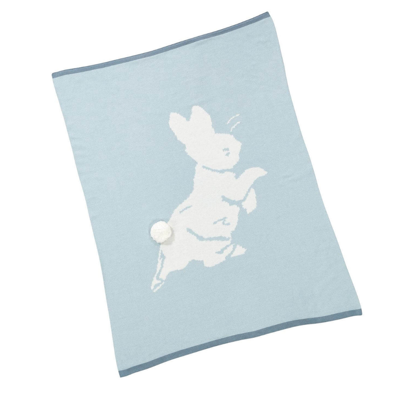 Peter Rabbit Signature Knitted Blanket with Soft Toy and Luxury Gift Box