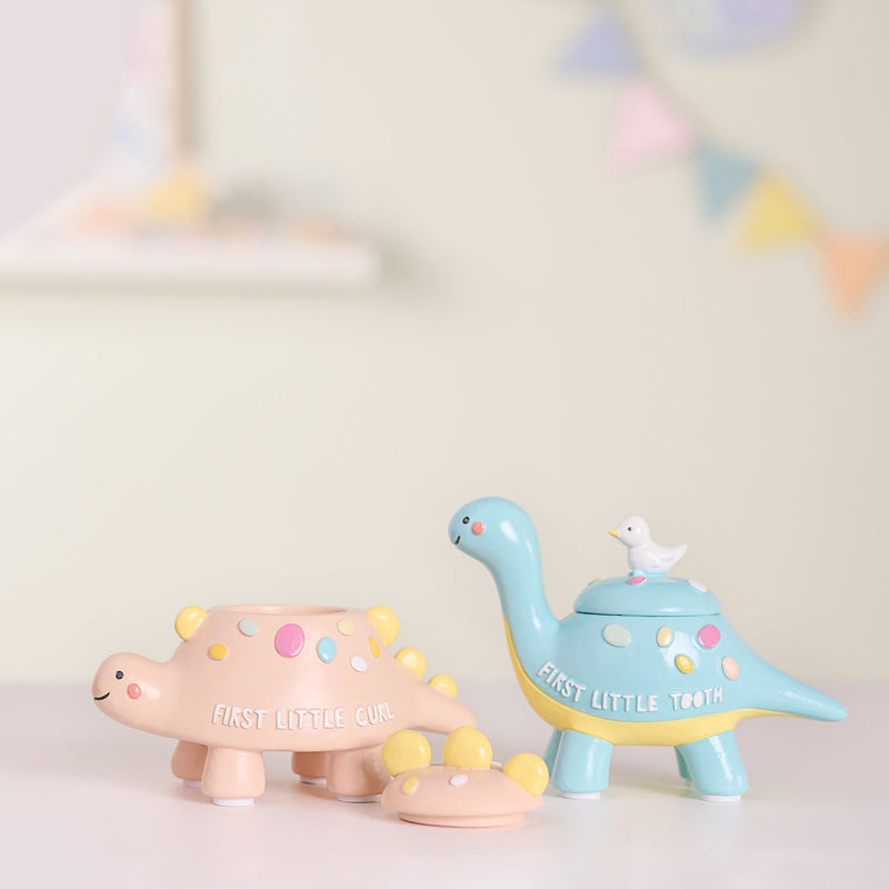 Petit Cheri Dinosaur First Tooth and Curl Resin Set