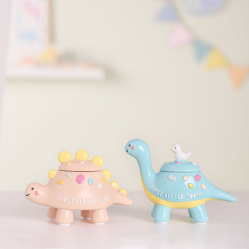 Petit Cheri Dinosaur First Tooth and Curl Resin Set