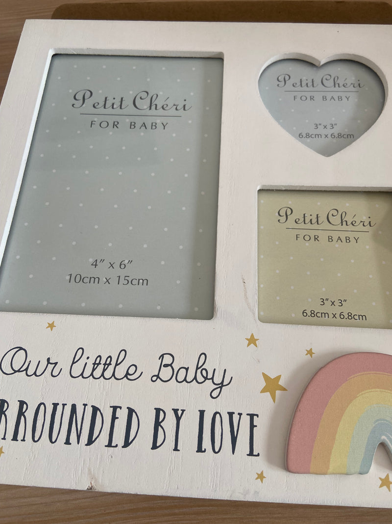 DAMAGED Petit Cheri 'Surrounded by Love' Collage Photo Frame