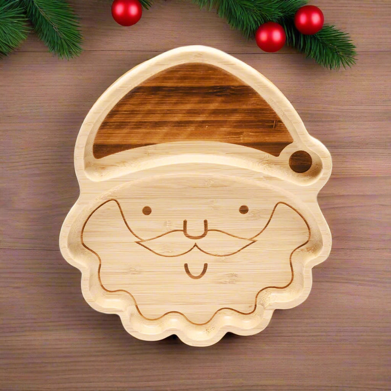 Bambino Bamboo Santa Christmas Plate