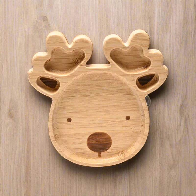 Bambino Bamboo Reindeer Christmas Plate